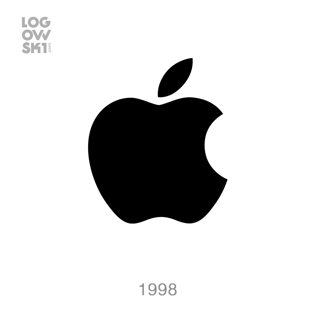 minimalism apple logo 1998