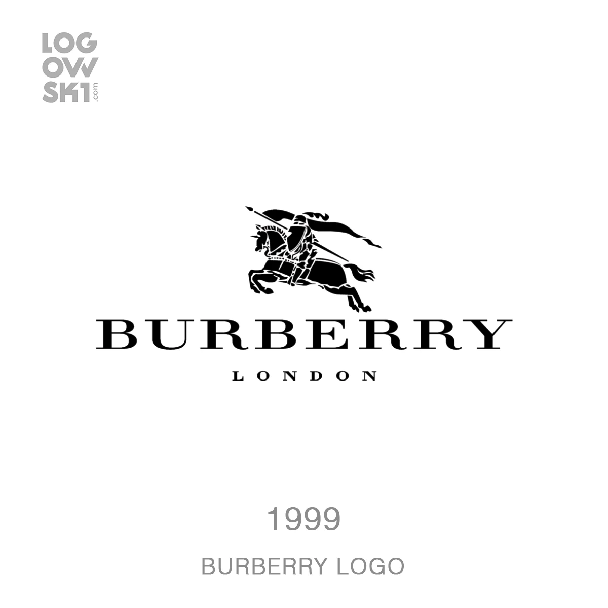 burberry logo history 1999