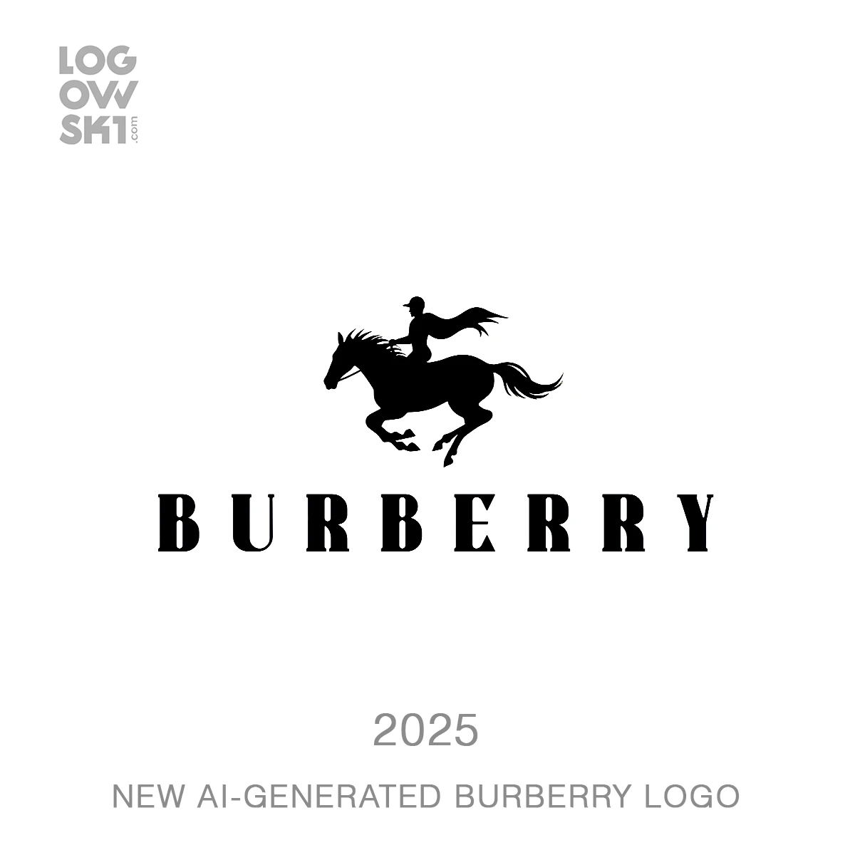 burberry logo ai generated 2025