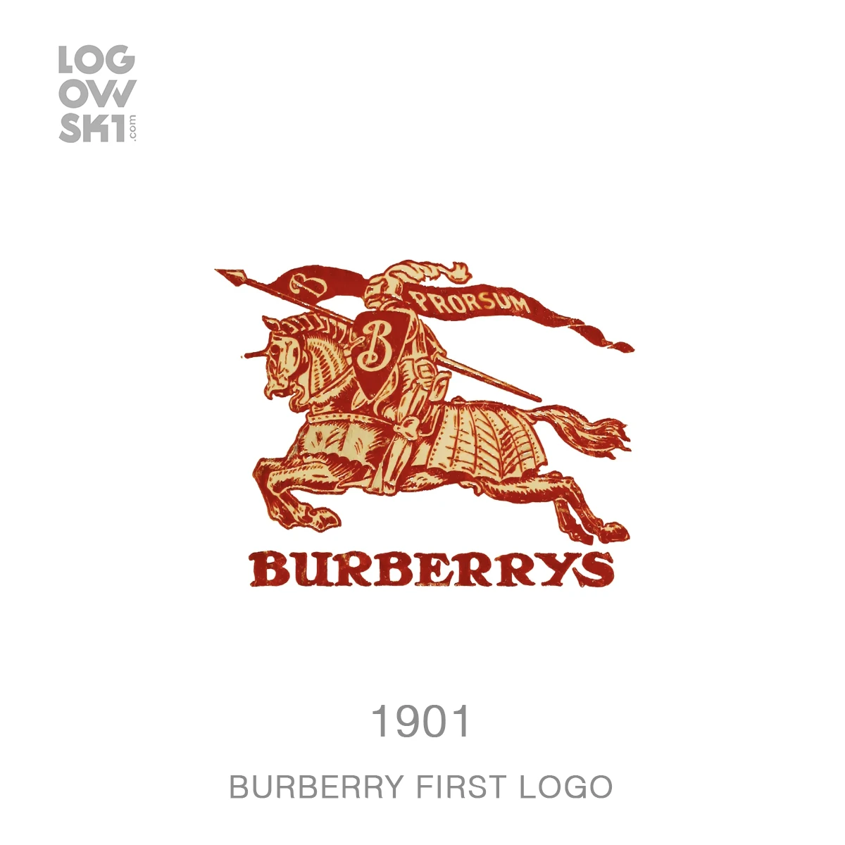 burberry logo history first 1901