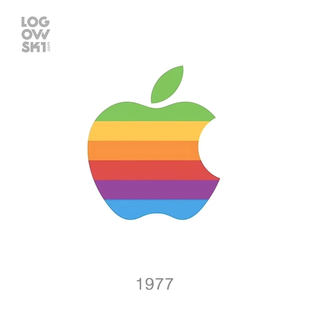 first real apple logo 1977