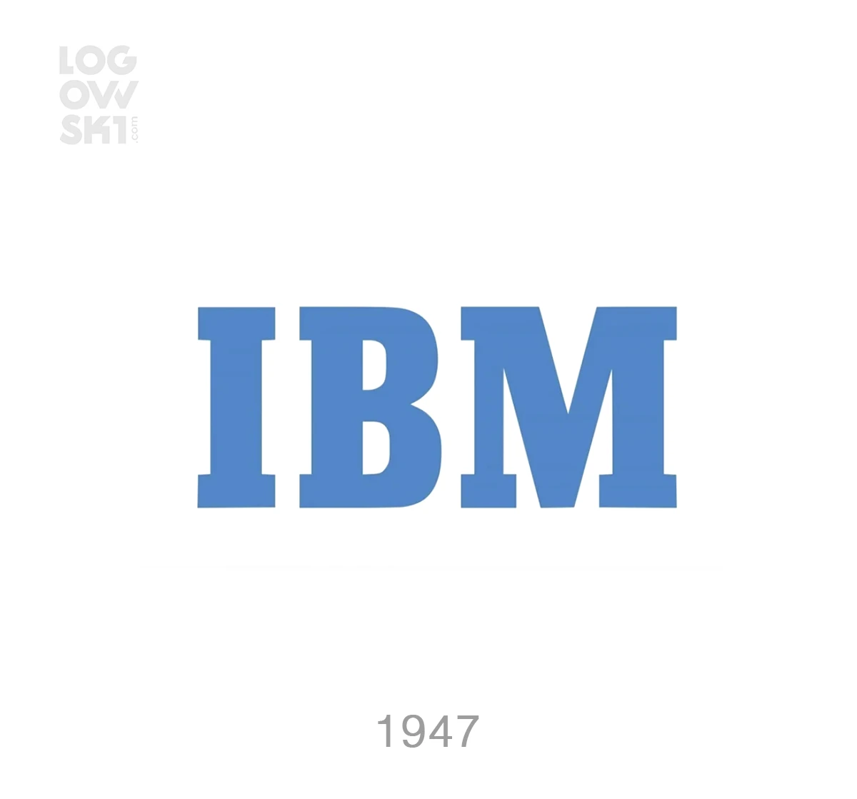 ibm font 1947 logo