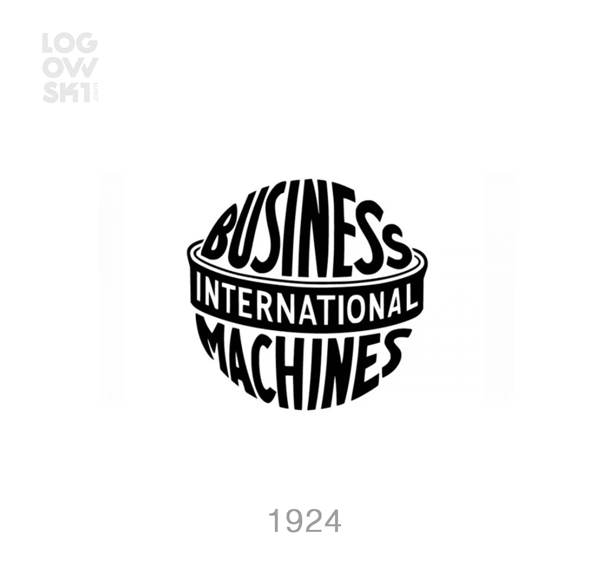 ibm globe 1924 logo