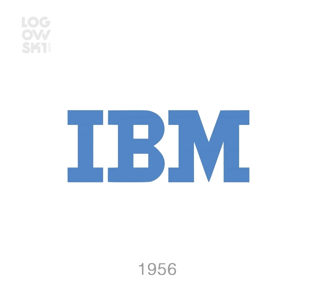 ibm renovated 1956 logo