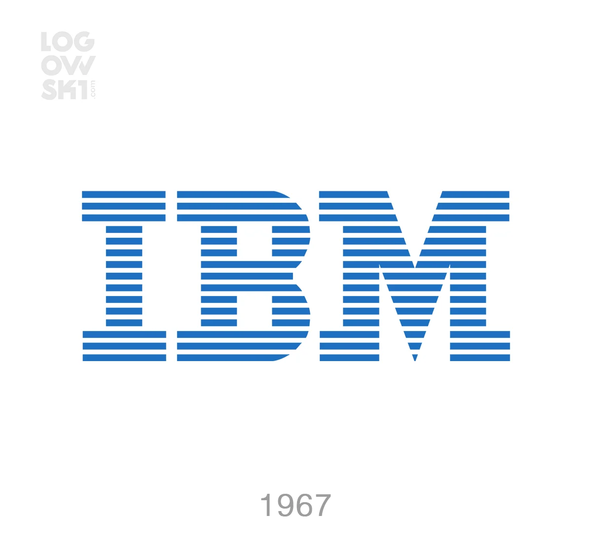 ibm striped 13 1967 logo