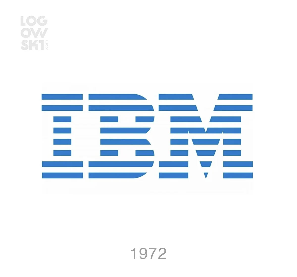 ibm 8 striped 1972 logo