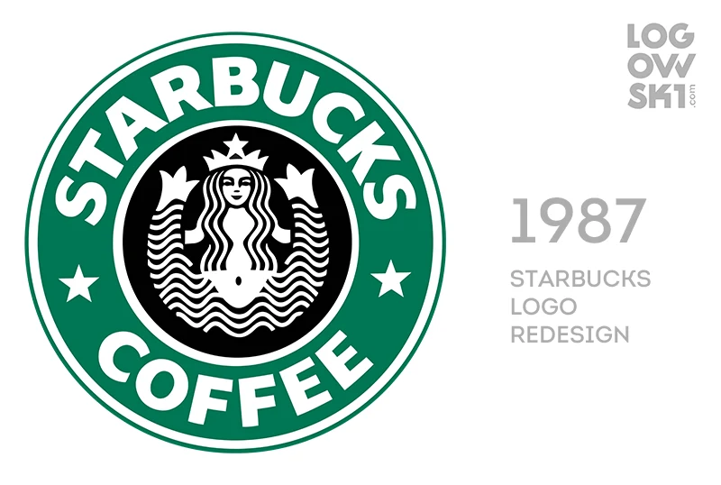 redesign logo starbucks 1987