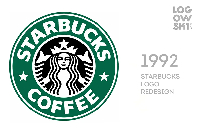 redesign logo starbucks 1992