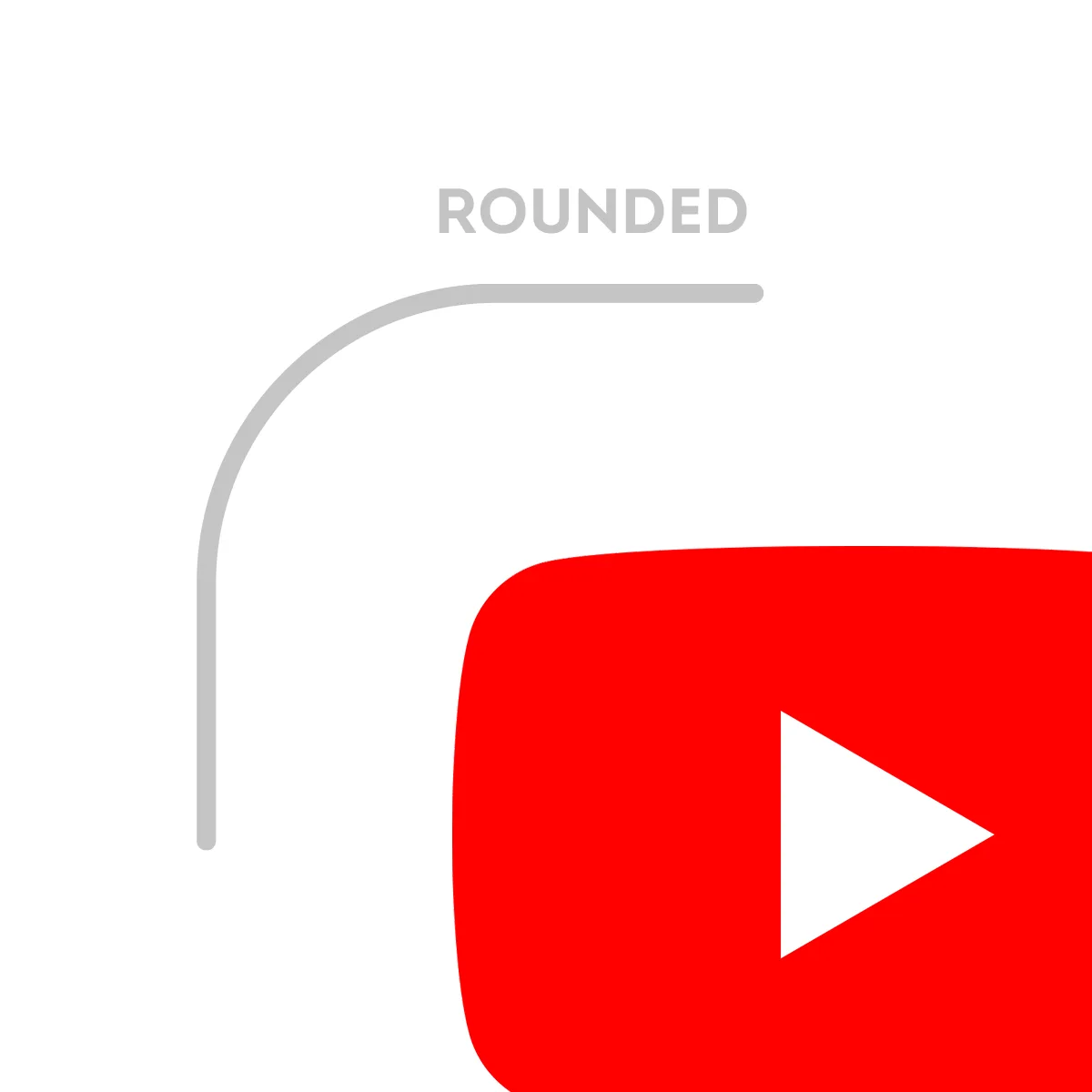 youtube icon logo rounded corners