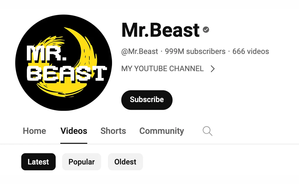 logo for youtube mr.beast